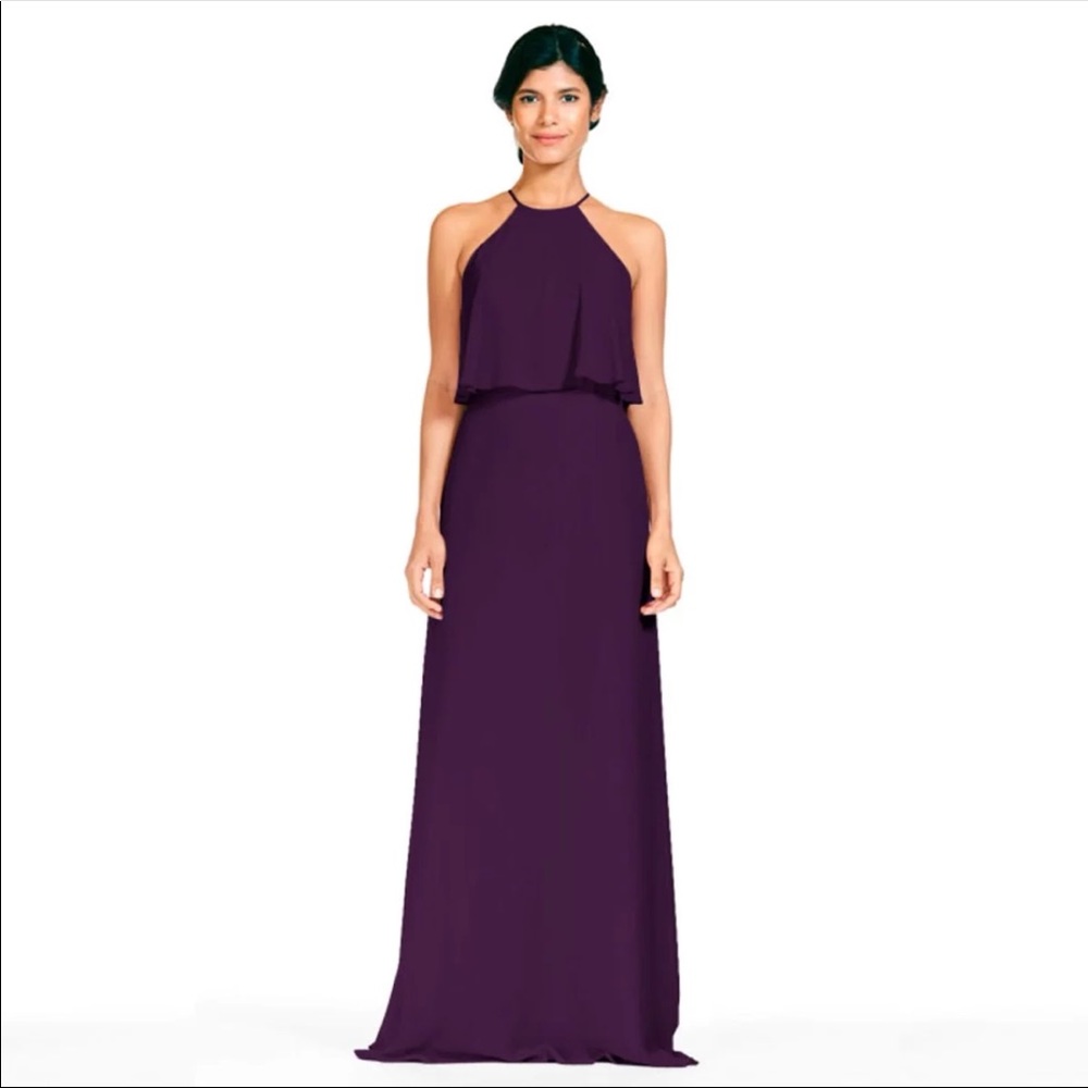 Bari Jay 1801 bridesmaid dress in eggplant- size 0